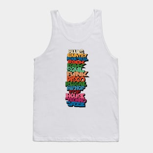 Soul, Funk, Disco, House and other Music Styles.  - Super stylish funky Design! Tank Top